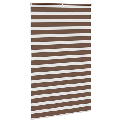 Zebra rolgordijn 140x200 cm stofbreedte 135,9cm polyester bruin