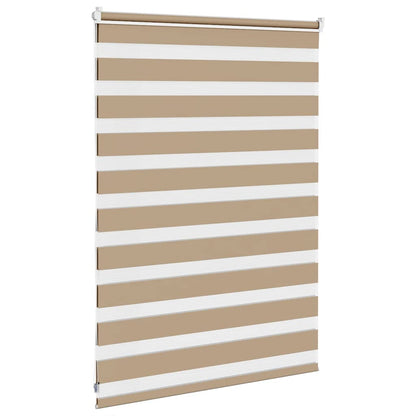 Zebra Blind 105x100 cm stofbreedte 100,9 cm polyester zandbruin