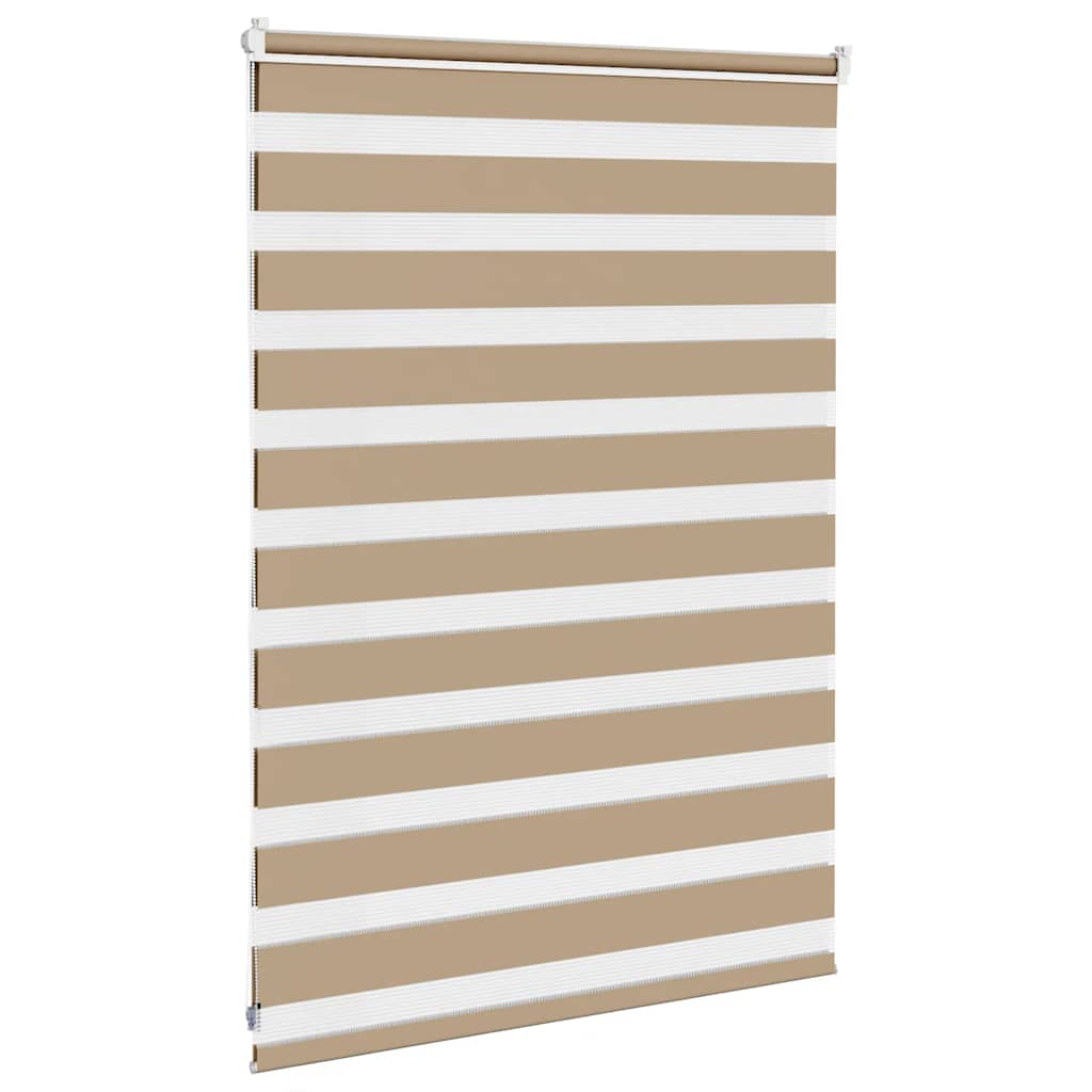 Zebra Blind 110x100 cm stofbreedte 105,9 cm polyester zandbruin