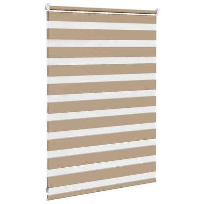 Zebra Blind 110x100 cm stofbreedte 105,9 cm polyester zandbruin