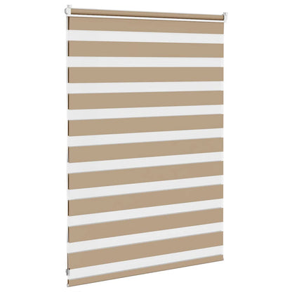 Zebra Blind 115x100 cm stofbreedte 110,9 cm polyester zandbruin