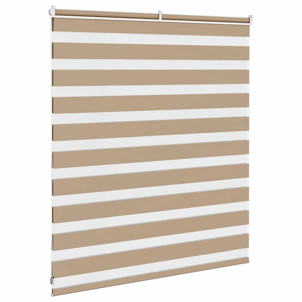 Zebra Blind 125x100 cm stofbreedte 120,9 cm polyester zandbruin