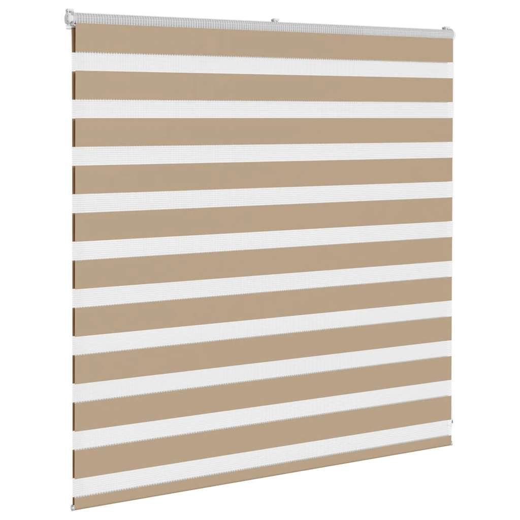 Zebra Blind 140x100 cm stofbreedte 135,9 cm polyester zandbruin