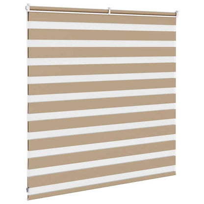 Zebra Blind 140x100 cm stofbreedte 135,9 cm polyester zandbruin