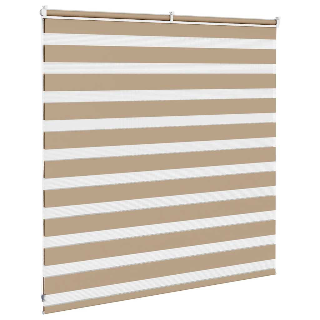 Zebra Blind 145x100 cm stofbreedte 140,9 cm polyester zandbruin