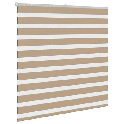 Zebra Blind 150x100 cm stofbreedte 145,9 cm polyester zandbruin