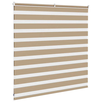 Zebra Blind 150x100 cm stofbreedte 145,9 cm polyester zandbruin