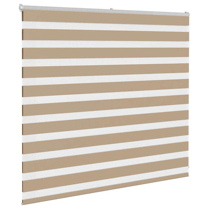 Zebra Blind 155x100 cm stofbreedte 150,9 cm polyester zandbruin