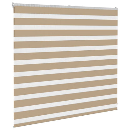 Zebra Blind 160x100 cm stofbreedte 155,9 cm polyester zandbruin