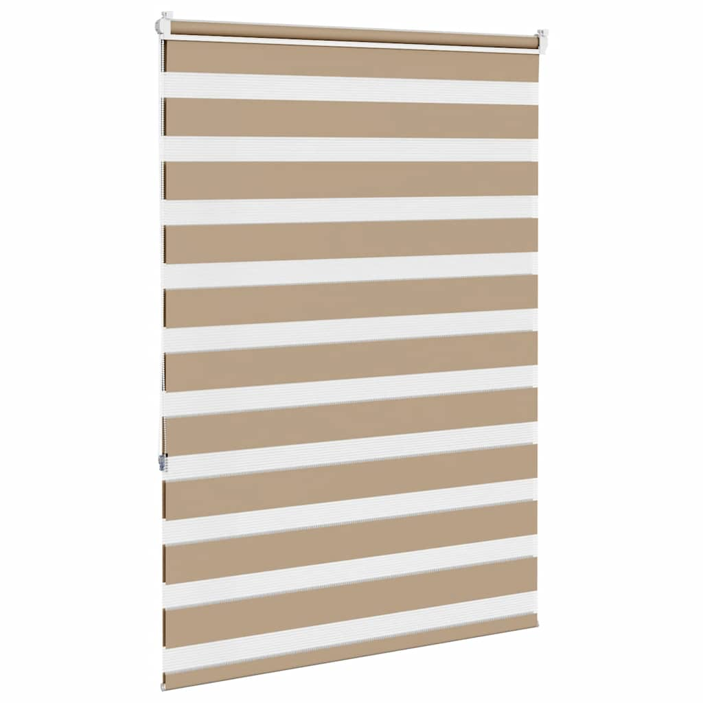 Zebra Blind 110x150 cm stofbreedte 105,9 cm polyester zandbruin