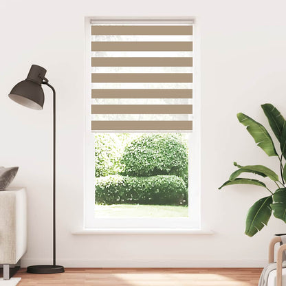 Zebra Blind 105x200 cm stofbreedte 100,9 cm polyester zandbruin