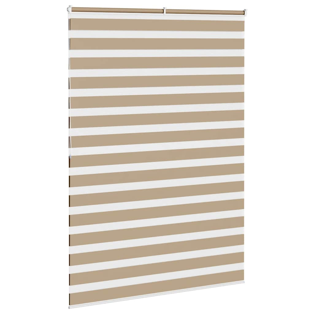 Zebra Blind 155x200 cm stofbreedte 150,9 cm polyester zandbruin