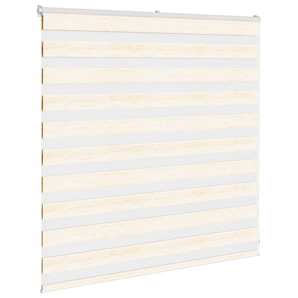 Zebra rolgordijn 145x100 cm stofbreedte 140,9 cm marmerbeige