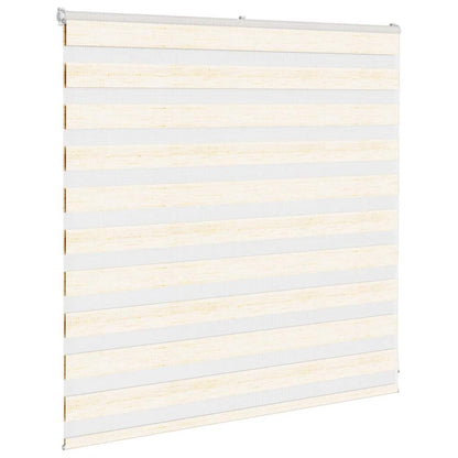 Zebra rolgordijn 145x100 cm stofbreedte 140,9 cm marmerbeige