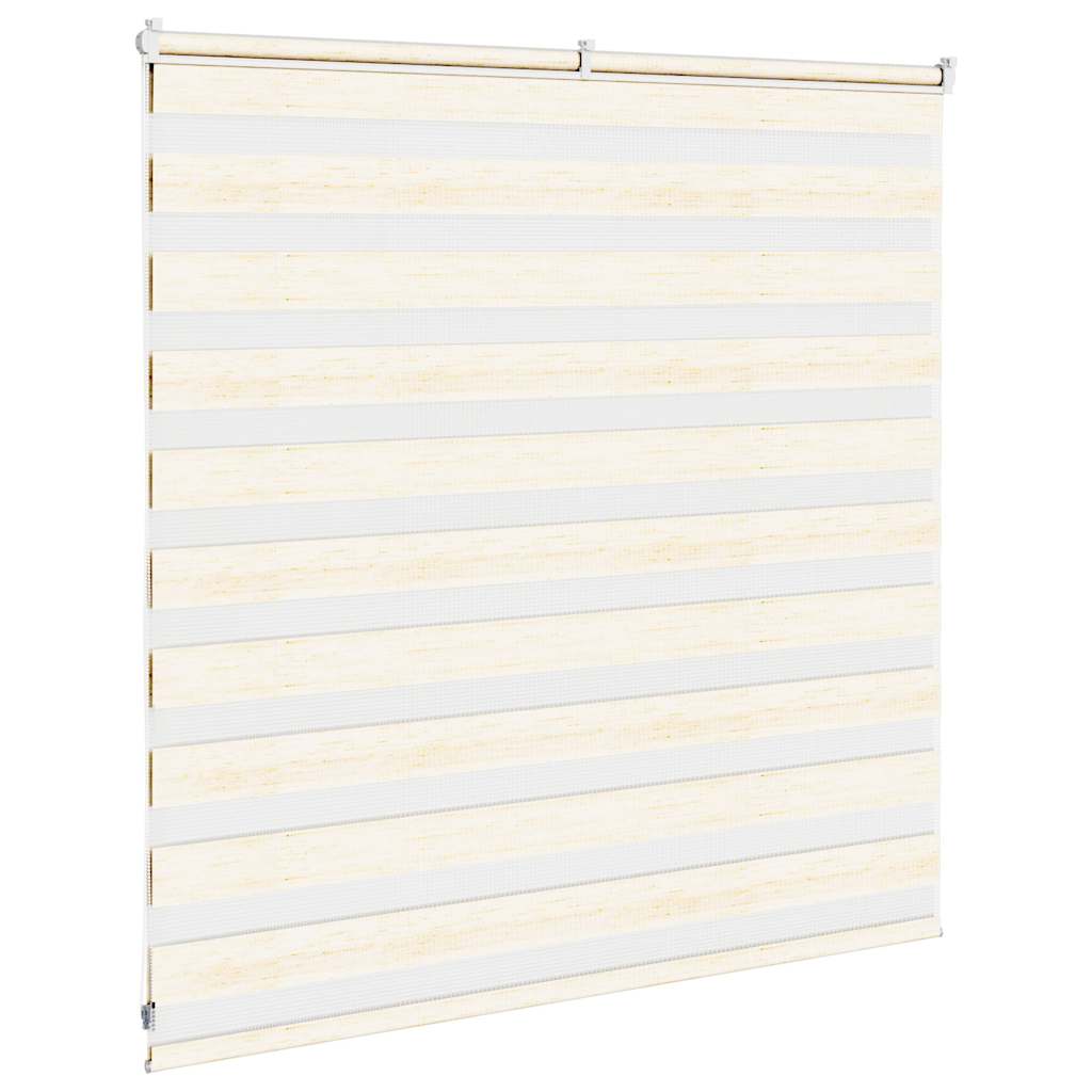 Zebra rolgordijn 145x100 cm stofbreedte 140,9 cm marmerbeige