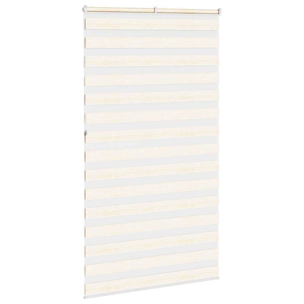 Zebra rolgordijn 120x230 cm stofbreedte 115,9 cm marmerbeige