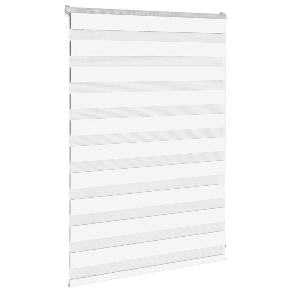 Zebra Blind 100x100 cm stofbreedte 95,9 cm polyester wit