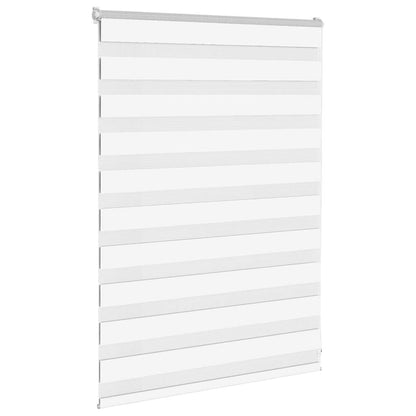 Zebra Blind 100x100 cm stofbreedte 95,9 cm polyester wit