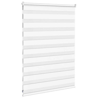 Zebra Blind 100x100 cm stofbreedte 95,9 cm polyester wit