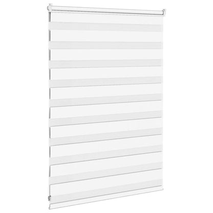 Zebra blind 110x100 cm stofbreedte 105,9 cm polyester wit