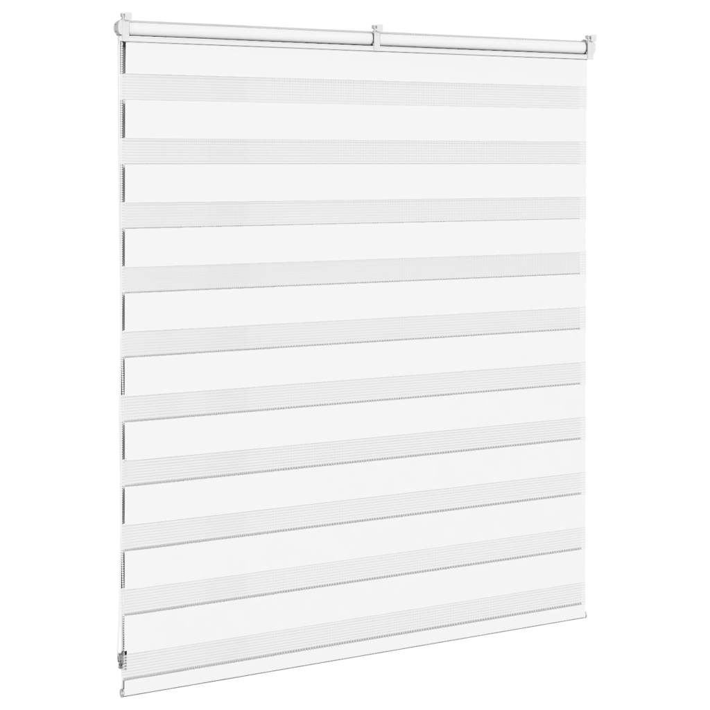 Zebra Blind 120x100 cm stofbreedte 115,9 cm polyester wit