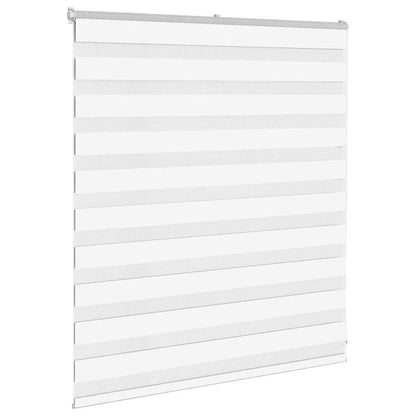 Zebra Blind 125x100 cm stofbreedte 120,9 cm polyester wit