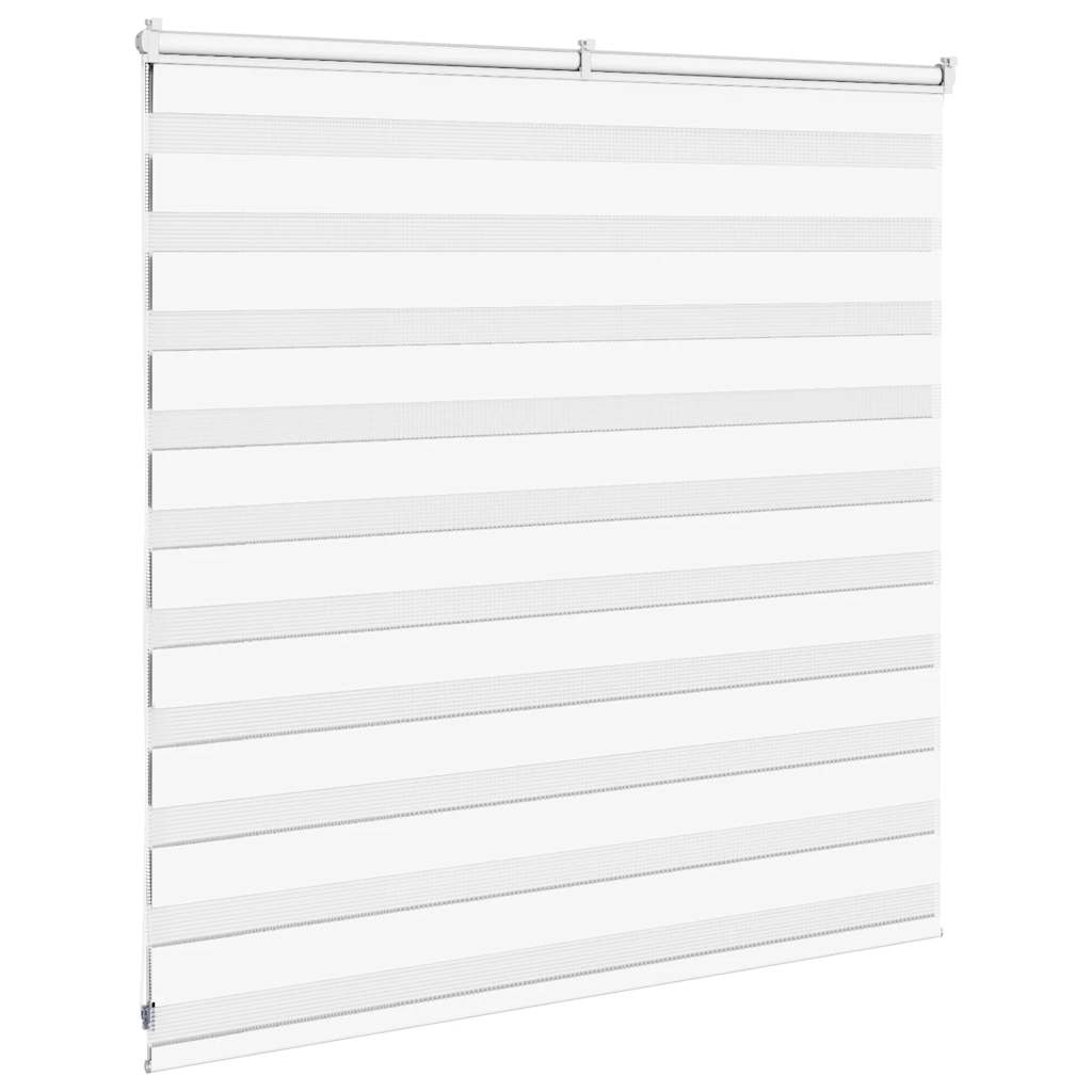 Zebra Blind 150x100 cm stofbreedte 145,9 cm polyester wit