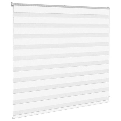 Zebra Blind 155x100 cm stofbreedte 150,9 cm polyester wit