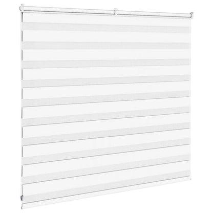 Zebra Blind 155x100 cm stofbreedte 150,9 cm polyester wit