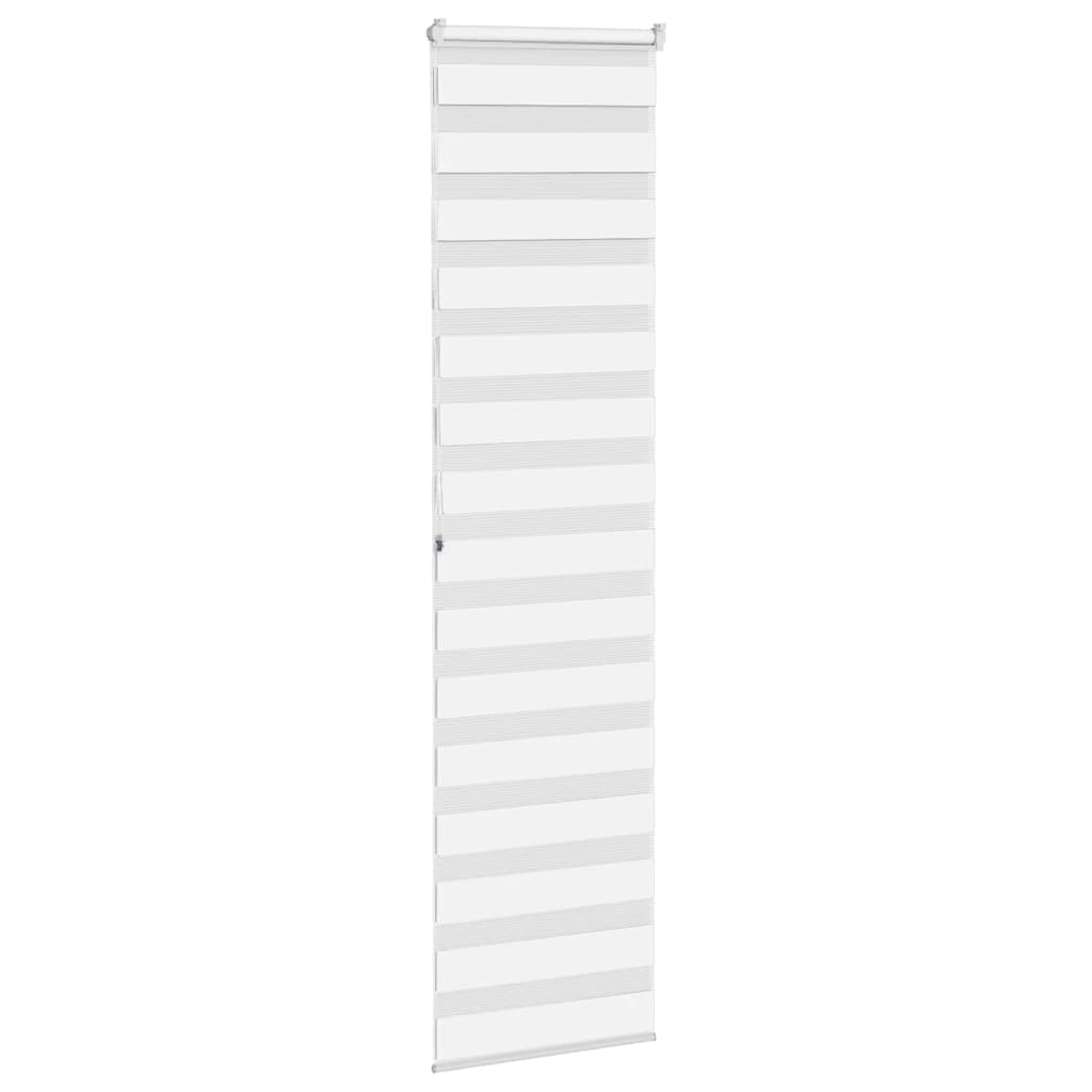 Zebra rolgordijn 55x200 cm stofbreedte 50,9 cm polyester wit