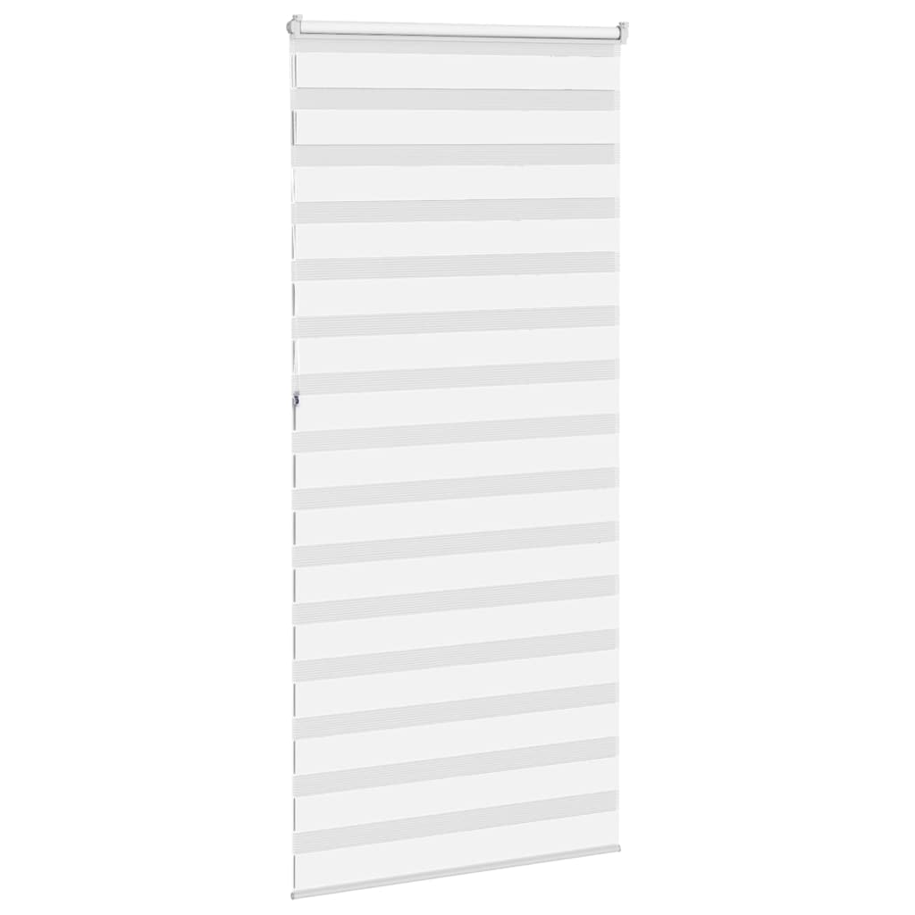 Zebra rolgordijn 100x230 cm stofbreedte 95,9 cm polyester wit