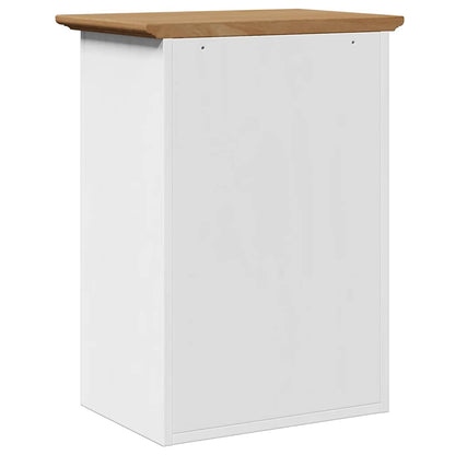 Badkamerwandkast BODO 44x30x60 cm wit en bruin