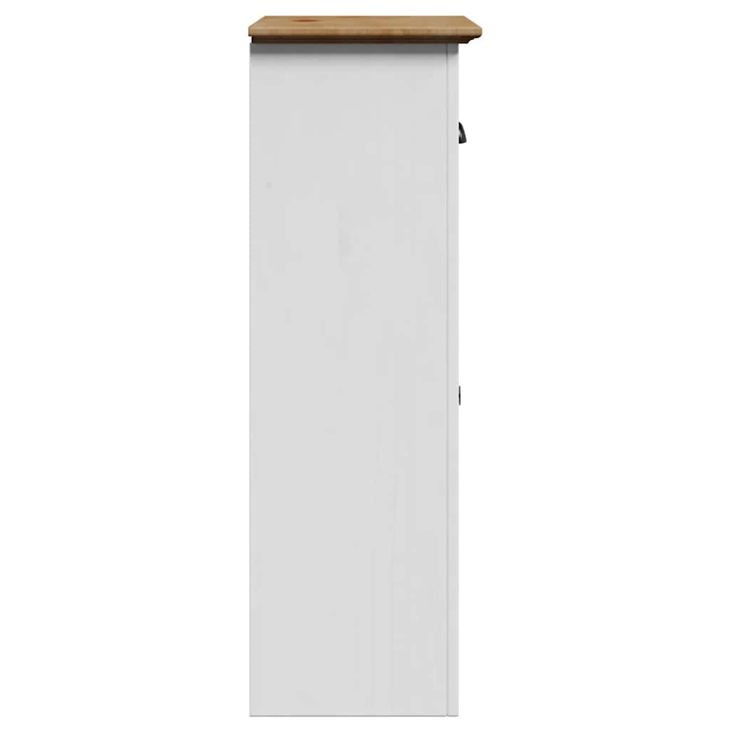 Badkamerkast BODO 44x30x90 cm wit en bruin