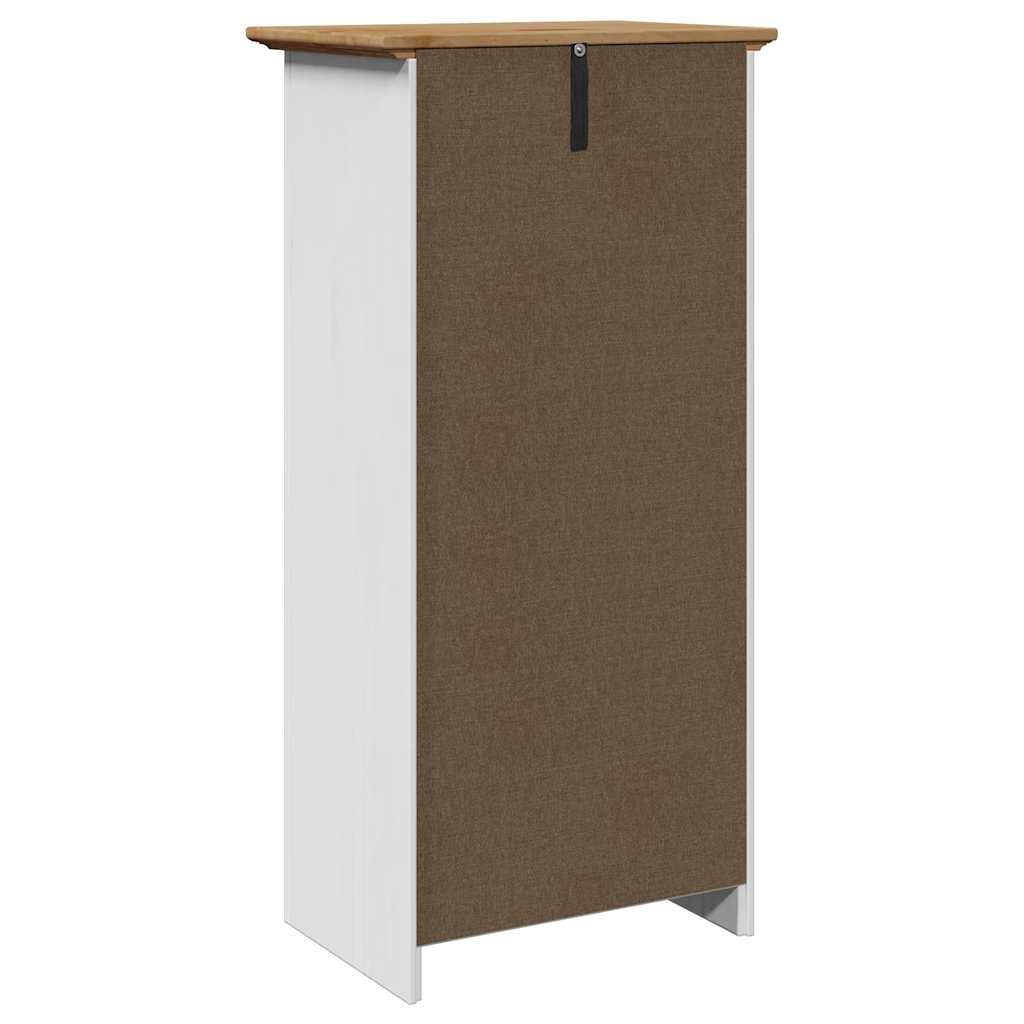 Badkamerkast BODO 44x30x90 cm wit en bruin