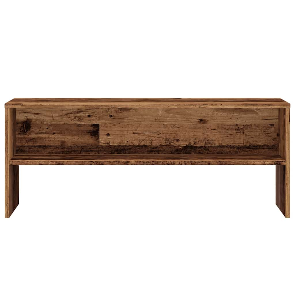 Tv-meubel 100x40x40 cm bewerkt hout oud houtkleurig