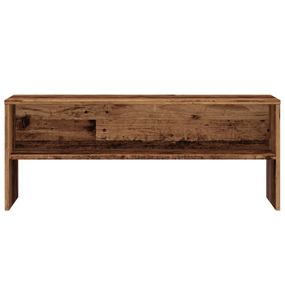 Tv-meubel 100x40x40 cm bewerkt hout oud houtkleurig