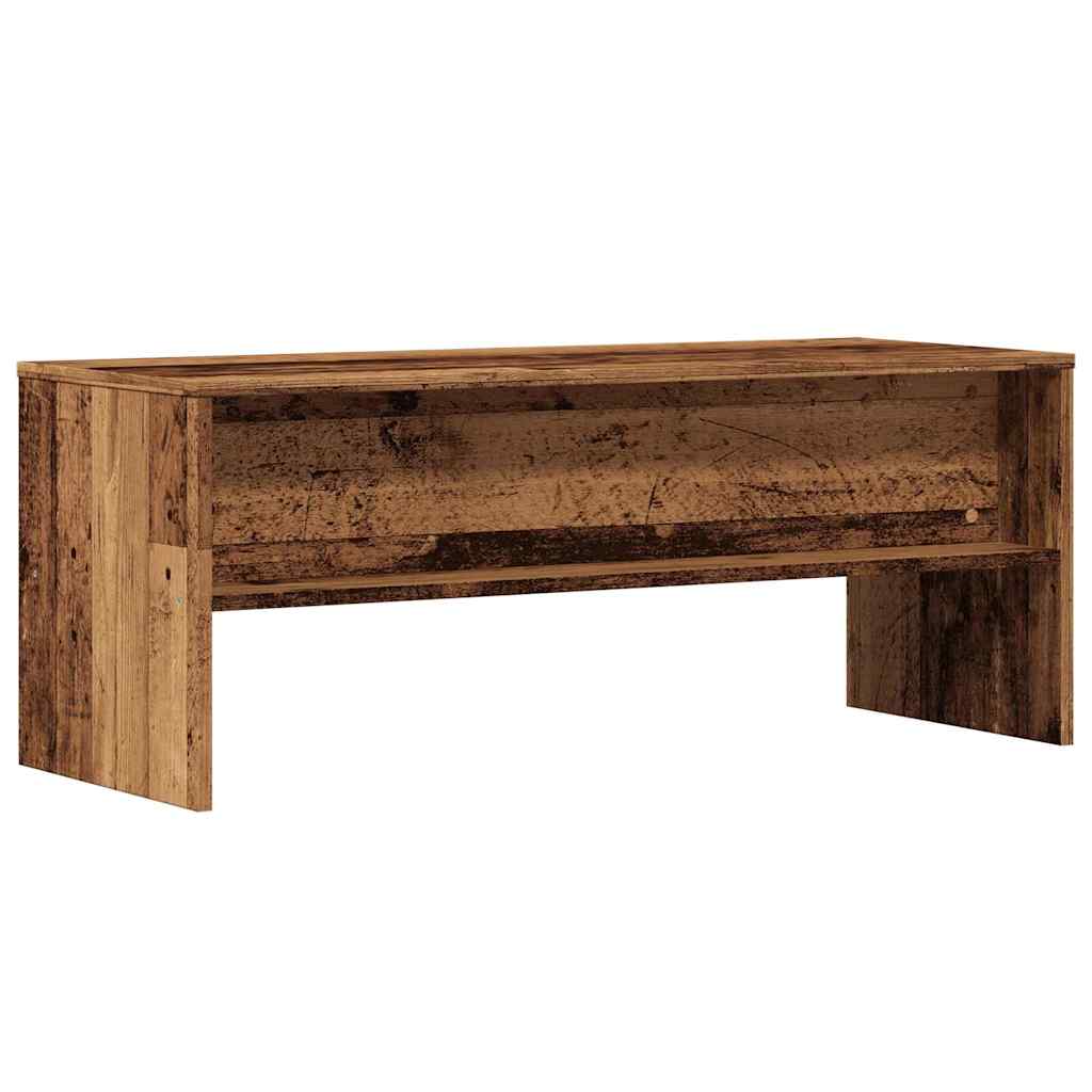 Tv-meubel 100x40x40 cm bewerkt hout oud houtkleurig