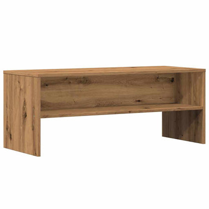 Tv-meubel 100x40x40 cm bewerkt hout artisanaal eikenkleurig