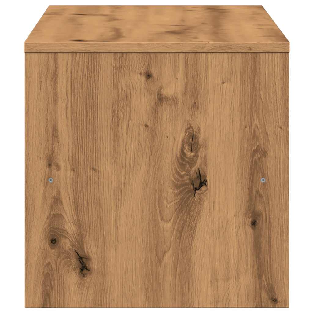 Tv-meubel 100x40x40 cm bewerkt hout artisanaal eikenkleurig