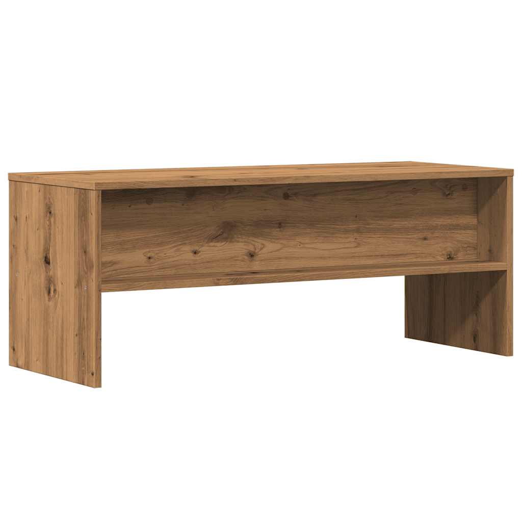 Tv-meubel 100x40x40 cm bewerkt hout artisanaal eikenkleurig