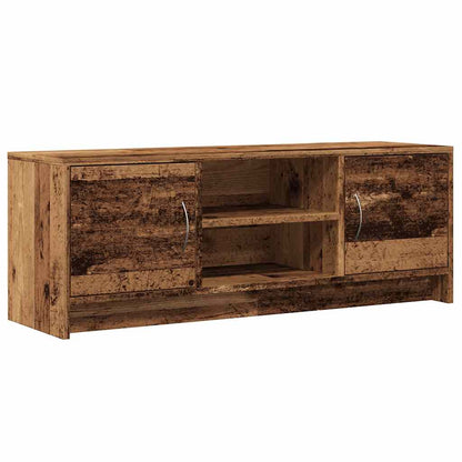 Tv-meubel 102x30x37,5 cm bewerkt hout oud houtkleurig