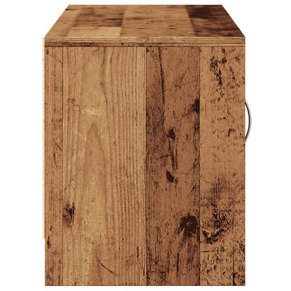 Tv-meubel 102x30x37,5 cm bewerkt hout oud houtkleurig