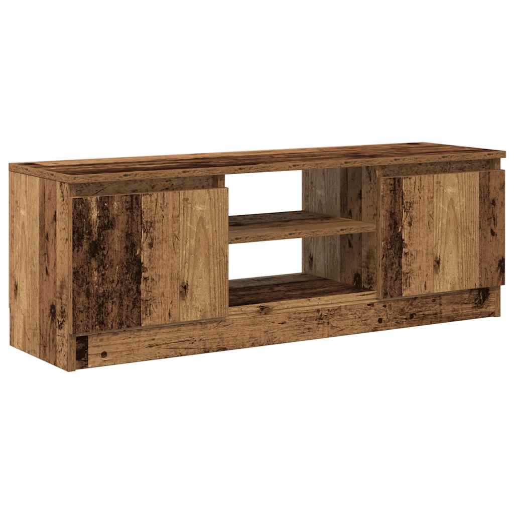 Tv-meubel 102x30x36 cm bewerkt hout oud houtkleurig