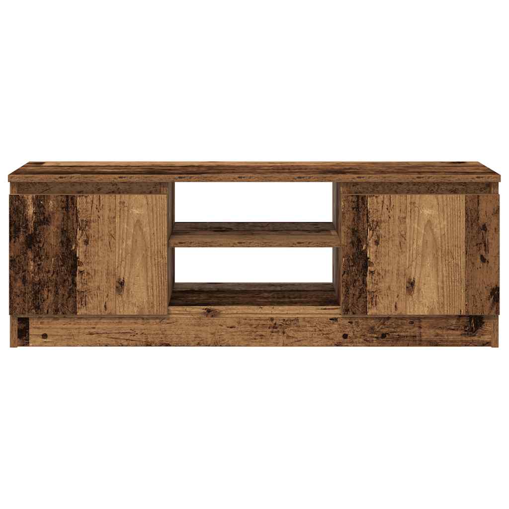 Tv-meubel 102x30x36 cm bewerkt hout oud houtkleurig