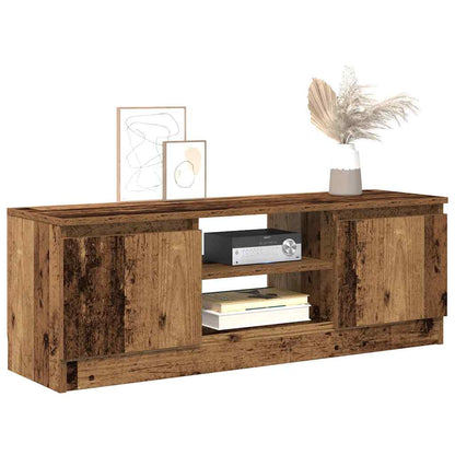 Tv-meubel 102x30x36 cm bewerkt hout oud houtkleurig