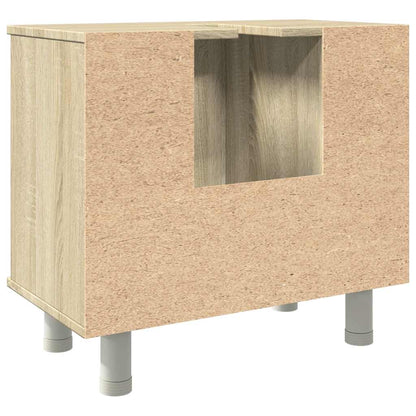 Badkamerkast 60x32x53,5 cm spaanplaat sonoma eikenkleurig