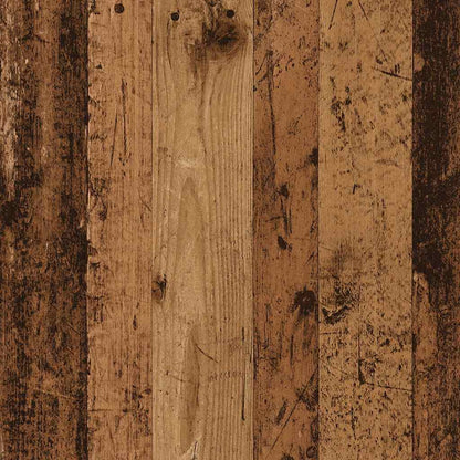 Badkamerkast 60x32x53,5 cm bewerkt hout oud houtkleurig