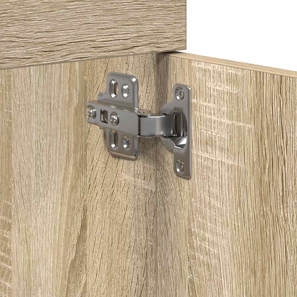 Wastafelkast 41x38,5x46 cm bewerkt hout sonoma eikenkleurig