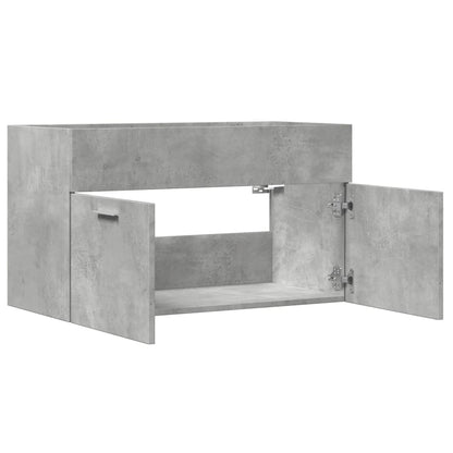 Wastafelkast 90x38,5x46 cm bewerkt hout betongrijs