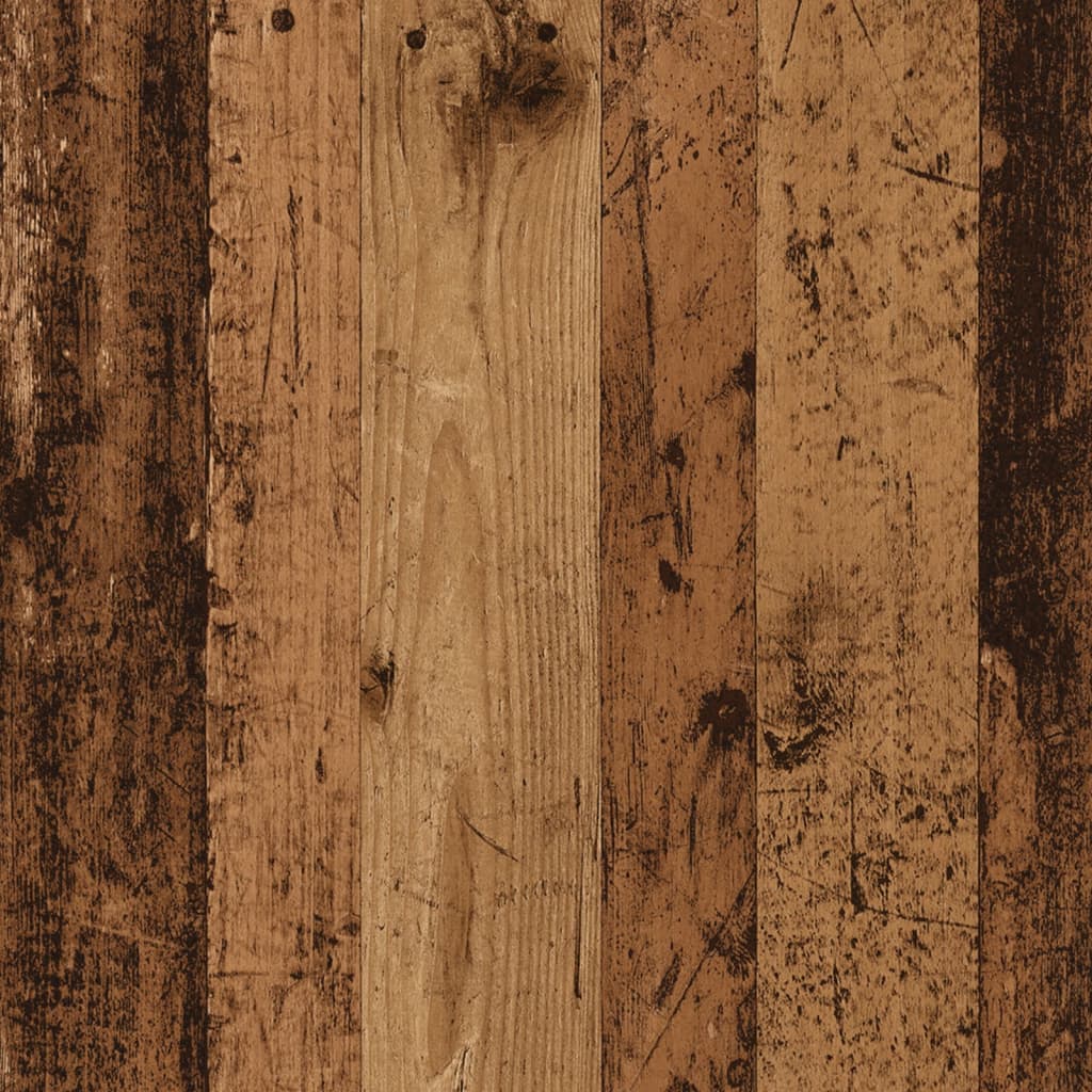 Wastafelkast 90x38,5x46 cm bewerkt hout oud houtkleurig